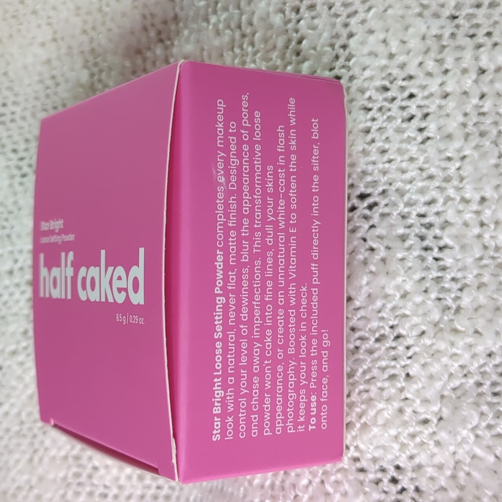 Half Caked Star Bright Loose Setting Powder in Pink, 8.5g/0.29oz - Picture 8 of 10